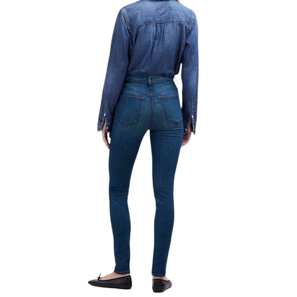 Madewell 10” high rise skinny jeans Bensley wash size 26 - Picture 3 of 10